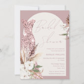 ダスティバラ&アイボリーボホフローラドレスブライダルシャワー 招待状 (正面)