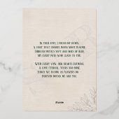 ダスティバラ&グリーンボタニカルフローラ裏庭 箔招待状 (裏面)