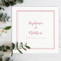 ダスティバラ&ホワイトシンプルウェディングモダンパーティー