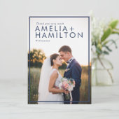 ダスティバラ&ミニマルサンキュー結婚の写真 サンキューカード (スタンド正面)