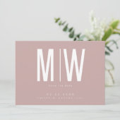 ダスティバラLg.Monogram Wedding日付を保存 セーブザデート (スタンド正面)