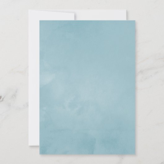 ダスティパステルトロピカルフローラサマーバースデーパーティー 招待状 (裏面)