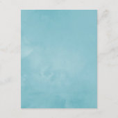 ダスティパステルトロピカル結婚フローラズゲスト詳細 エンクロージャーカード (裏面)