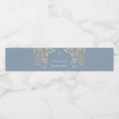 ダスティパーソナライズされたブルー確認十字 ペットボトルラベル (シングルラベル)