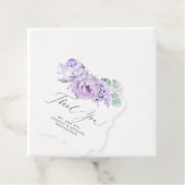 ダスティパープルの花のエレガントな感謝タグ フェイバータグ (インサイチュ)