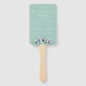 ダスティパープルグリーン水カラーフローラプログラム ハンドファン (裏面)