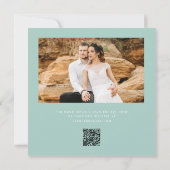 ダスティパープルセージ緑の植物保存日 ノートカード (裏面)