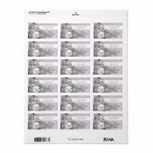 ダスティパープルダマスクミュージカルヴィンテージバーケージ ラベル (フルシート)