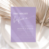 ダスティパープルナイトリハーサルディナー招待状 招待状