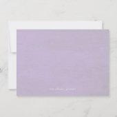 ダスティパープルフローラは私の花嫁になる 招待状 (裏面)