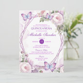 ダスティパープルフローラガールバタフライキンセアニラ 招待状 (スタンド正面)