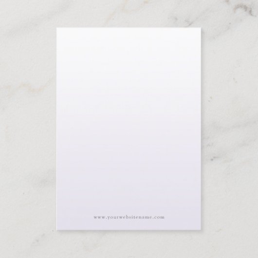 ダスティパープルフローラサークルイヤリングジュエリー表示 名刺 (裏面)