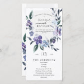 ダスティパープルフローラ庭園の結婚式の順序 (正面/裏面)