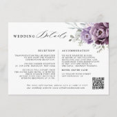 ダスティパープルフローラ結婚ズ詳細 エンクロージャーカード (正面)
