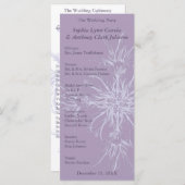ダスティパープルフローラ結婚式 プログラム (正面/裏面)