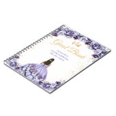 ダスティパープルプリンセスキンセアニラゲストブック ノートブック (左側)