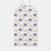 ダスティパープルプリンセスキンセニェラハッピーバースデー ギフトタグ (裏面)