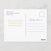 ダスティパープルプリンセスフラワーキンセアニエラ ポストカード (裏面)