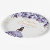 ダスティパープルプリンセスフローラキンセアニラ ペーパープレート (アングル)