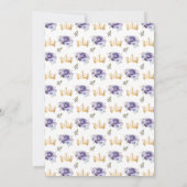 ダスティパープルプリンセスフローラキンセアニラ 招待状 (裏面)