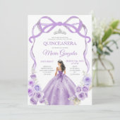 ダスティパープルボウプリンセスシルバークラウンキンセアニラ 招待状 (スタンド正面)