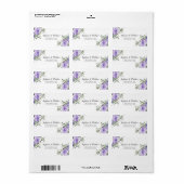 ダスティパープルユーカリプタスボタニカルアドレス ラベル (フルシート)