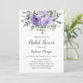 ダスティパープルユーカリプタスボタニカルブライダルシャワー 招待状 (スタンド正面)
