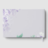 ダスティパープル春の花ウェディングレセプション ゲストブック (裏面)