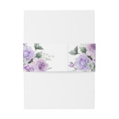 ダスティパープル素朴フローラ結婚ズ 招待状ベリーバンド (裏面例)