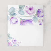 ダスティパープル結婚バラ座席表 プレイスカード (外部開封)