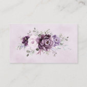 ダスティパープル開花ウェディングレセプション エンクロージャーカード (裏面)