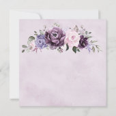 ダスティパープル開花ブランチとバブリー 招待状 (裏面)