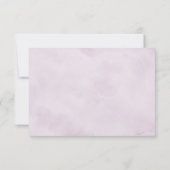 ダスティパープル開花幾何学模様結婚 サンキューカード (裏面)