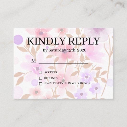 ダスティパープル シルバーグレー フラワールージュ カード (正面)