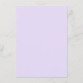ダスティパープル フローラル ウェディングの詳細 エンクロージャーカード (裏面)