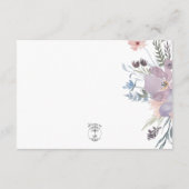 ダスティパープル&ブルーボホフローラ披露宴結婚ズ エンクロージャーカード (裏面)