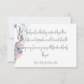 ダスティパープル&ブルーボホフローラ結婚ズ サンキューカード (裏面)