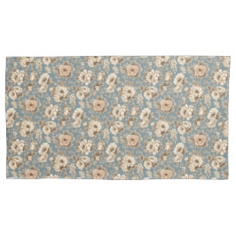 ダスティビウエとアイボリーバラフローラ 枕カバー