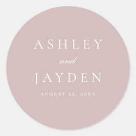 ダスティピエレガントッモダンク結婚ス ラウンドシール