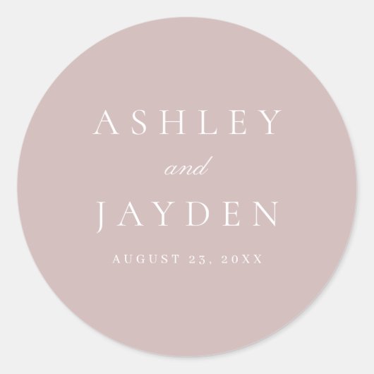 ダスティピエレガントッモダンク結婚ス ラウンドシール (正面)