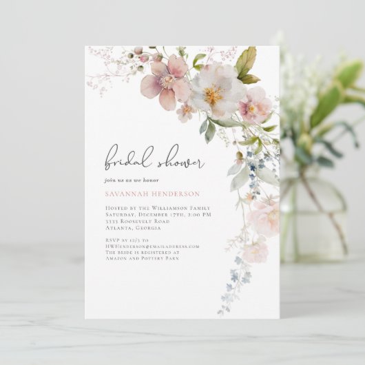 ダスティピエレガントンクフローラブライダルシャワー 招待状 (スタンド正面)