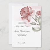 ダスティピエレガントンクフローラ結婚式招待状 招待状 (正面)