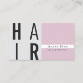 ダスティピエレガントンク美容師名刺 名刺 (正面)