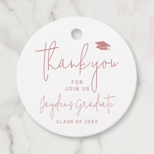 ダスティピシンプルンクモダンク感謝してい卒業者 フェイバータグ (正面)