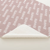 ダスティピモダンンクと言うシックなパーソナライズされたシック シェルパブランケット (3/4)