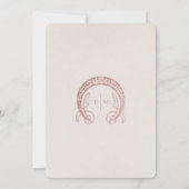 ダスティピンクのデイジー テーブルナンバー ヴィンテージ アールヌーボー (裏面)