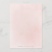 ダスティピンクのボヘミアンフラワールージュスタイルのウェディングディテール エンクロージャーカード (裏面)
