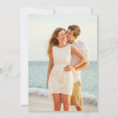 ダスティピンクのローズフォトフレーム セーブザデート (裏面)