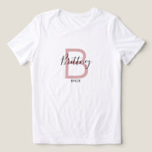 ダスティピンクの花嫁モノグラム