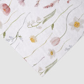 ダスティピンクの野の花の水彩画 薄葉紙 (詳細)